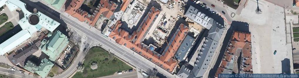 Zdjęcie satelitarne 2007-06-27 Pałac Branickich w Warszawie - tablica informacyjna