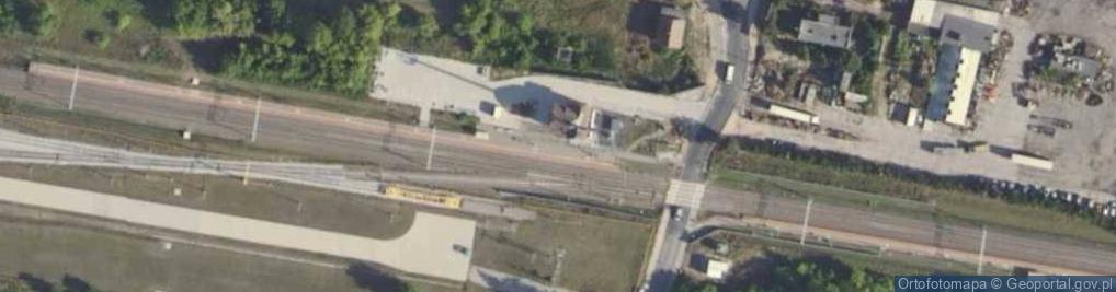 Zdjęcie satelitarne 20090807 Paczkowo przystanek kolejowy