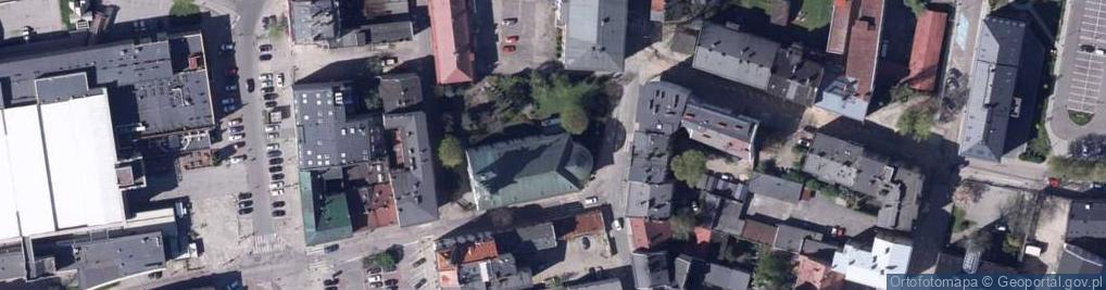 Zdjęcie satelitarne Ambona w kosciele ewangelicko-augsburskim w Bielsku-Bialej pw Lutra