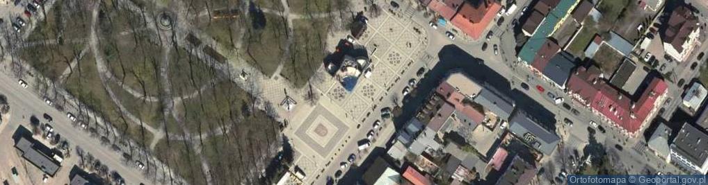 Zdjęcie satelitarne Augustów rynek kamienica2 18.07.2009 p