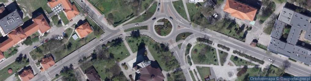 Zdjęcie satelitarne Autostrada A1 - estakada Knurow