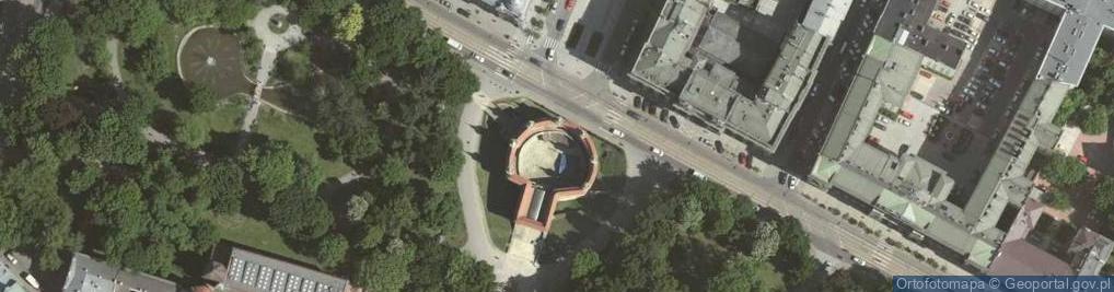 Zdjęcie satelitarne Barbakan Krakow z ulicy Basztowej 2