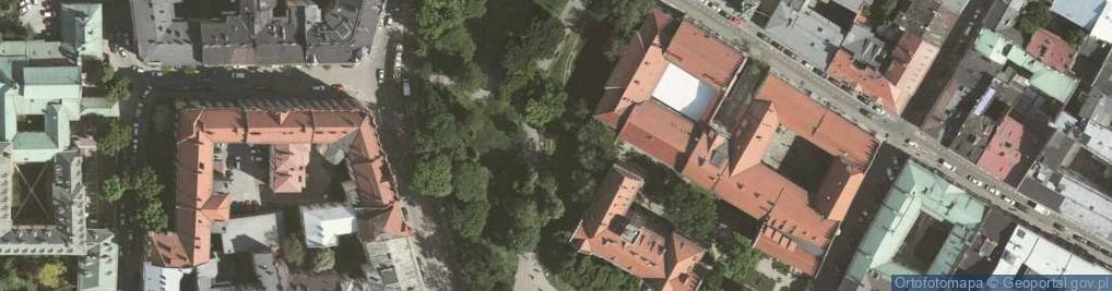 Zdjęcie satelitarne Baszta Blacharzy Planty Krakow