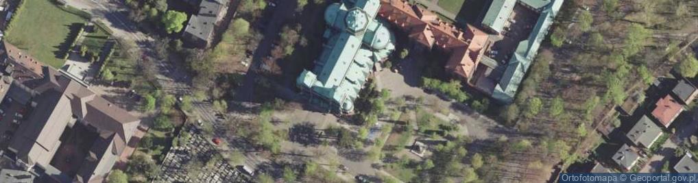 Zdjęcie satelitarne Bazylika Panewniki