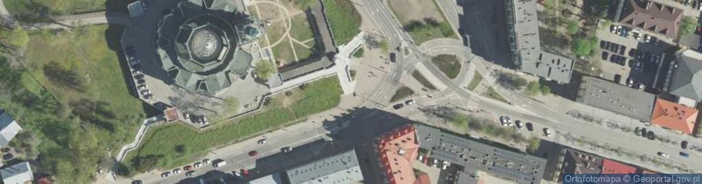 Zdjęcie satelitarne Białystok, kosciol sw. Rocha