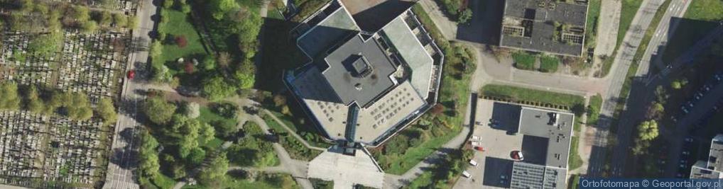 Zdjęcie satelitarne Biblioteka Slaska