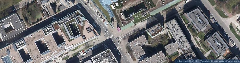 Zdjęcie satelitarne Biblioteka UW Warszawa