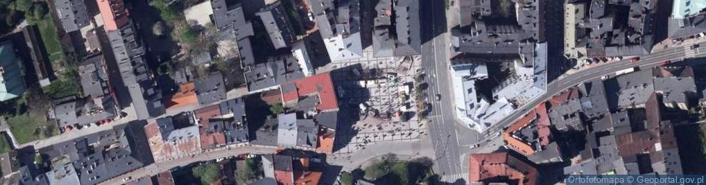 Zdjęcie satelitarne Bielsko-Biała, Bolesław Chrobry Square, fontanna