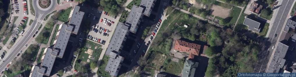 Zdjęcie satelitarne Bielsko-Biała, Dwór Lipnicki tylna elewacja