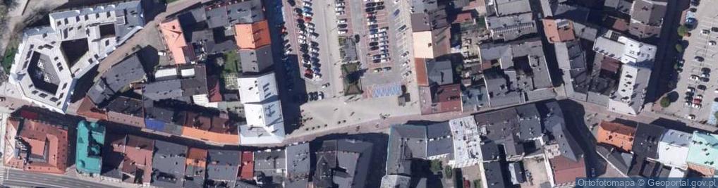 Zdjęcie satelitarne Bielsko-Biała, stary ratusz