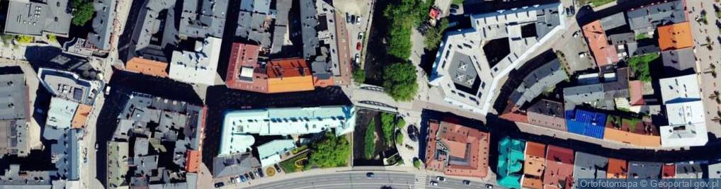 Zdjęcie satelitarne Bielsko-Biała, Tablica o połączeniu