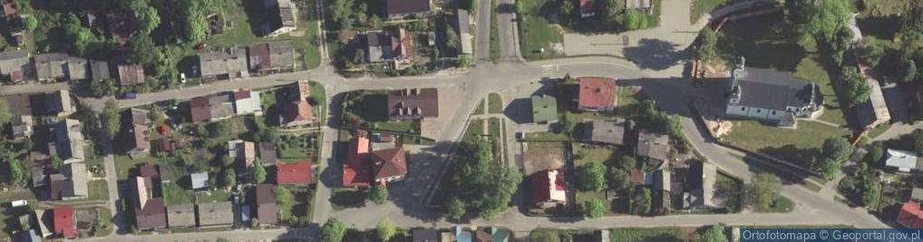 Zdjęcie satelitarne Biskupice lubelskie kościół