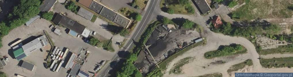 Zdjęcie satelitarne Bolesławiec - planty i mury obronne