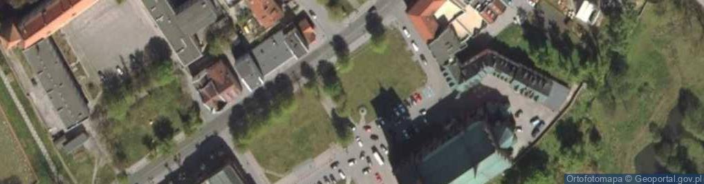 Zdjęcie satelitarne Braniewo kamien Brandysa