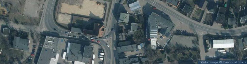 Zdjęcie satelitarne Brodnica wieza zamkowa