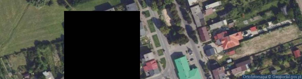 Zdjęcie satelitarne Brudzew kosciol