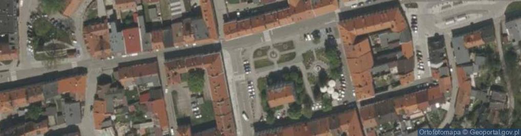 Zdjęcie satelitarne Budynek starago szpitala w Pyskowicach