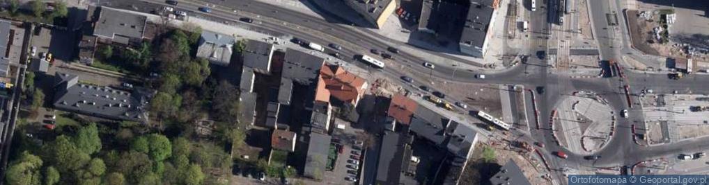 Zdjęcie satelitarne Bydgoszcz 1656 z zamkiem