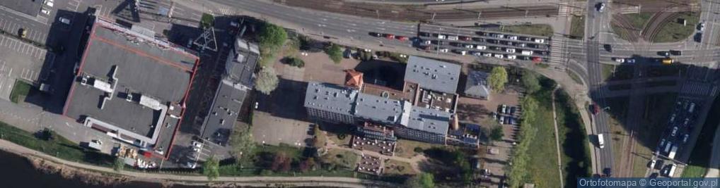 Zdjęcie satelitarne Bydgoszcz Młyny Kentzera przed przebudową 2005