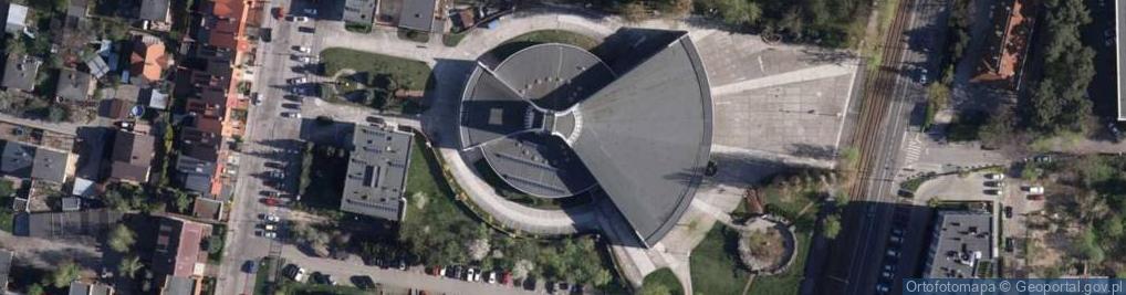 Zdjęcie satelitarne Bydgoszcz Sanktuarium Nowych Męczenników pomnik J Popiełuszki