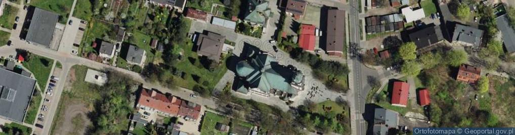 Zdjęcie satelitarne Bytom - kościół Bożego Ciała 01