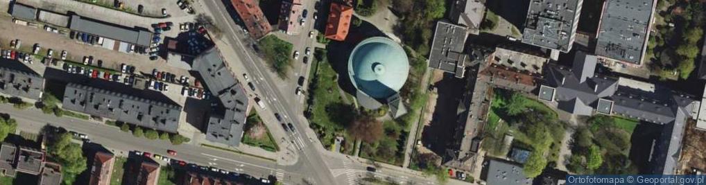 Zdjęcie satelitarne Bytom - Kościół Podwyższenia Świętego Krzyża