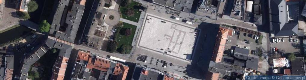 Zdjęcie satelitarne Cegły ze starego ratusza na Rynku XVI w
