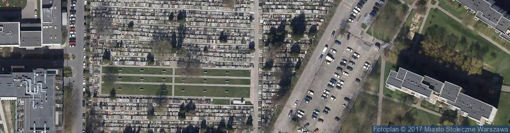 Zdjęcie satelitarne Cmentarz na Sluzewie 5