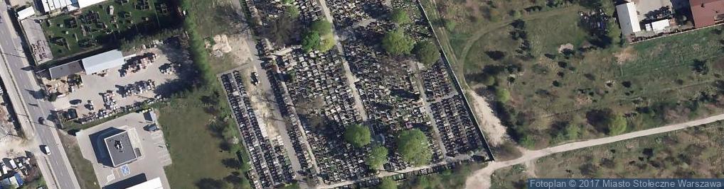 Zdjęcie satelitarne Cmentarz parafialny w Zerzeniu 20080917 06