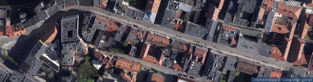 Zdjęcie satelitarne Długa 22 Bydgoszcz tablica pamiątkowa MA Piotrowski