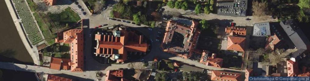 Zdjęcie satelitarne Dom Jana Pawła II we Wrocławiu (tył) PL
