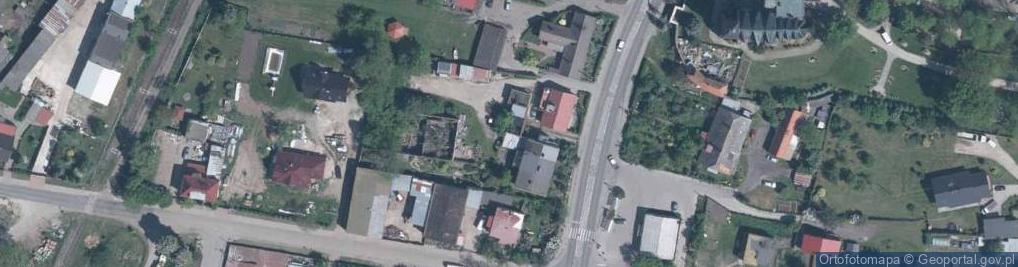 Zdjęcie satelitarne Domaslaw-kosciol