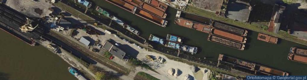 Zdjęcie satelitarne Dźwig 3 - Port Miejski we Wrocławiu