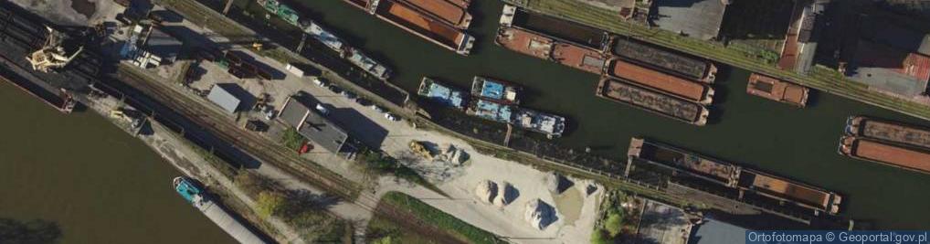 Zdjęcie satelitarne Dźwig - Port Miejski we Wrocławiu