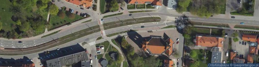 Zdjęcie satelitarne Elbląg, Generala Józefa Bema, kościół Miłosierdzia Bożego, detail