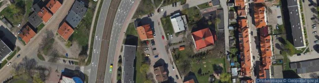 Zdjęcie satelitarne Elbląg, Kosynierów Gdyńskih, kostel
