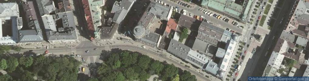 Zdjęcie satelitarne Feniks house, 15 Basztowa street,Kleparz,Krakow,Poland