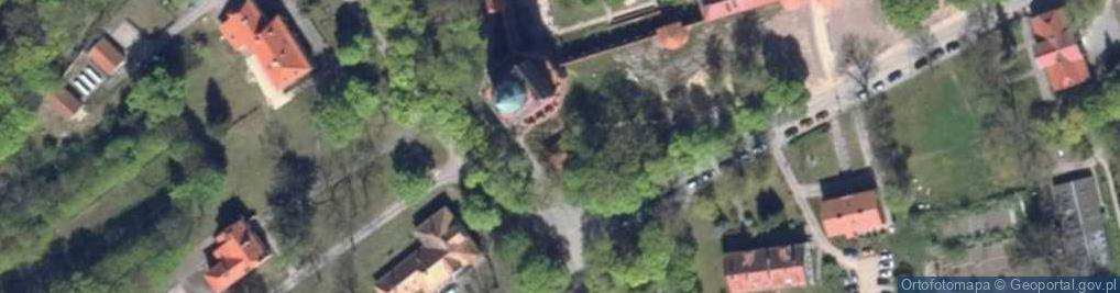 Zdjęcie satelitarne Frombork roofs