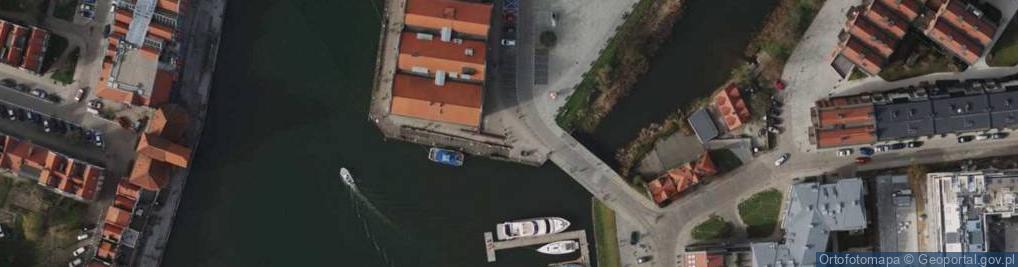 Zdjęcie satelitarne Gdaňsk, Ołowianka, pohled na nábřeží