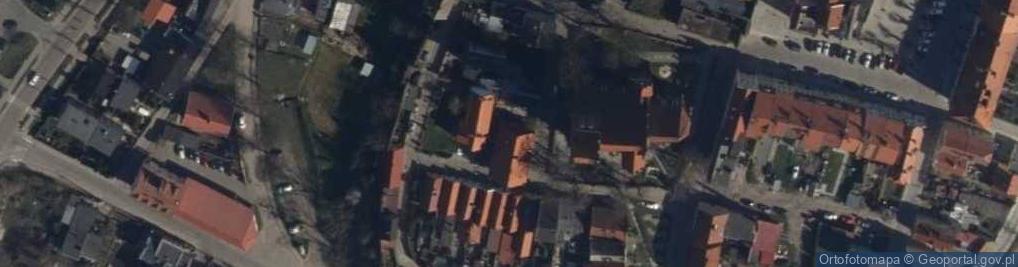 Zdjęcie satelitarne Gniew farny boczna nawa 3