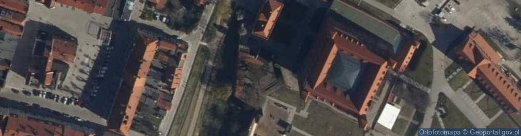 Zdjęcie satelitarne Gniew, hrad, nádvoří III