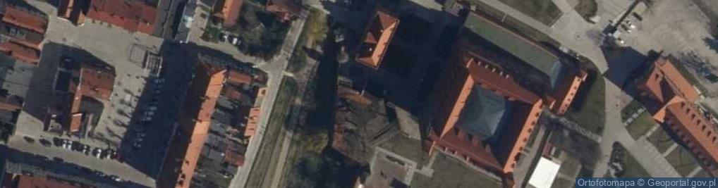 Zdjęcie satelitarne Gniew, hrad, nádvoří