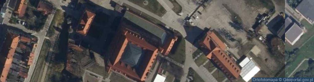 Zdjęcie satelitarne Gniew palac marysienki sobieskiej