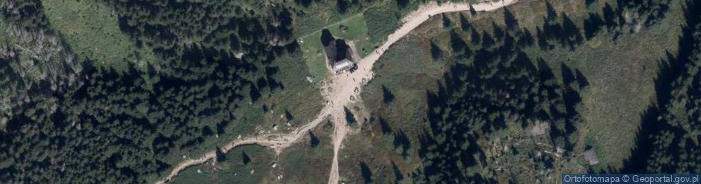Zdjęcie satelitarne Hala Kondratowa, schronisko