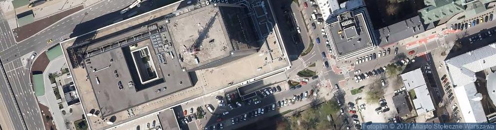 Zdjęcie satelitarne Hotel Mariott w Warszawie