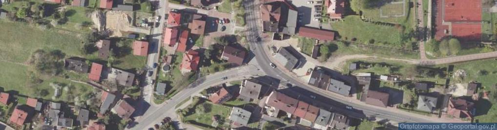 Zdjęcie satelitarne Imielin-kosciol