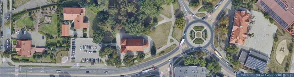 Zdjęcie satelitarne Inowroclaw, rondo