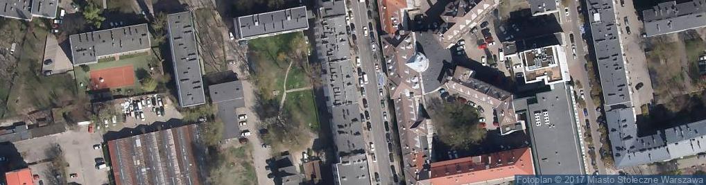 Zdjęcie satelitarne Istytyut Gruźlicy i Chorób Płuc w Warszawie wejście