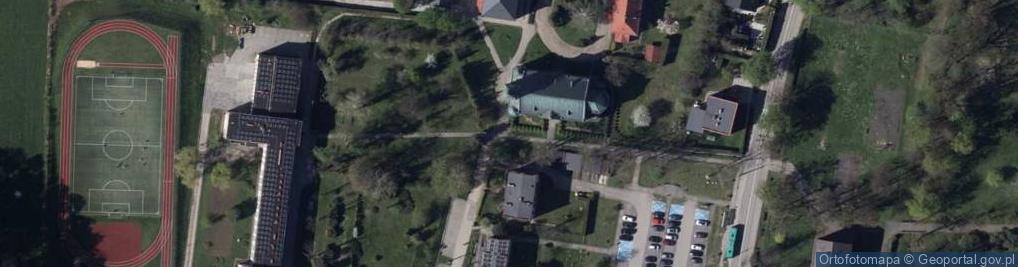 Zdjęcie satelitarne Jaworze kosciol EA