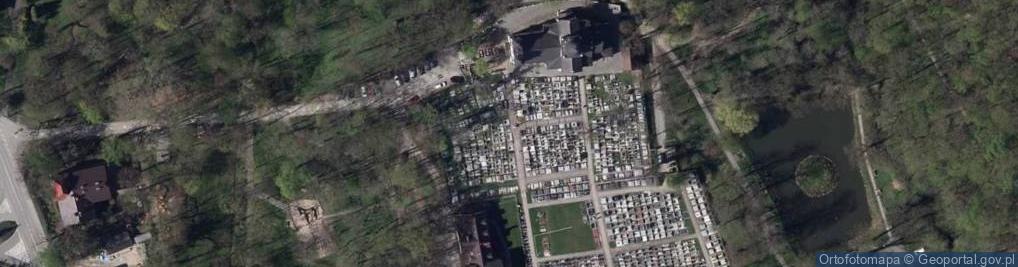 Zdjęcie satelitarne Jaworze kosciol